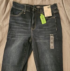 SO Women's Dark Blue Jeans Jeggings